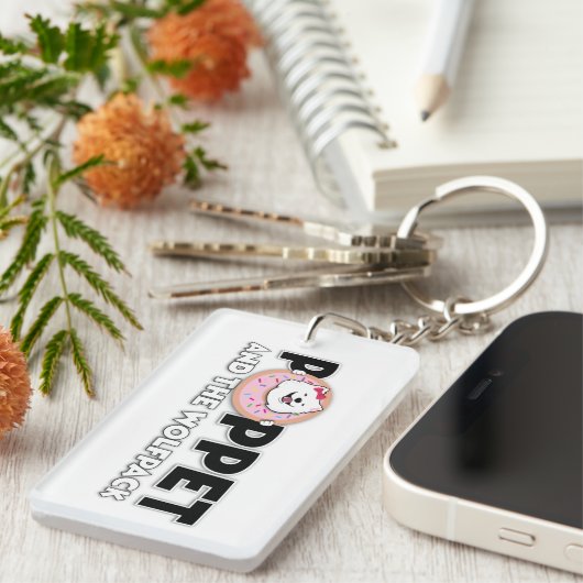 Poppet en de Wolfpack logo Sleutelhanger (Voorkant Rechts)