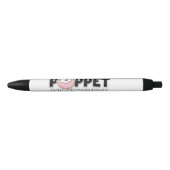 Poppet en de Wolfpack logo Zwarte Inkt Pen (Voorkant)