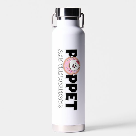 Poppet en de Wolfpack Waterfles (Voorkant)