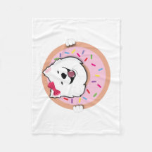 Poppet in een donut deken