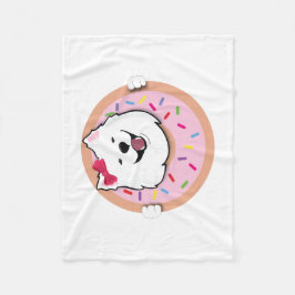 Poppet in een donut deken