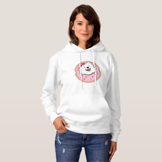 Poppet in een donut hoodie (Voorkant volledig)