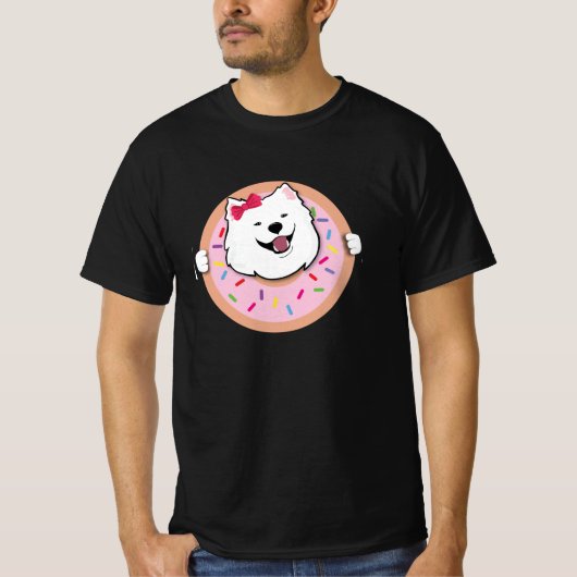 Poppet in een donut t-shirt (Voorkant)