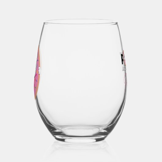 Poppet in een donut wijnglas zonder voet (Links)