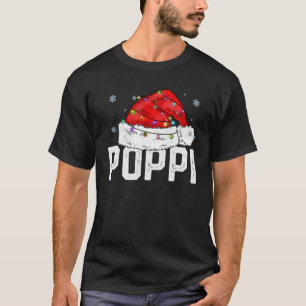 Poppi Claus Grappige Xmas Familie Matching Opa Chr T-shirt