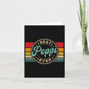 Poppi Ever Vintage Retro Vaderdag Cadeau  Kaart