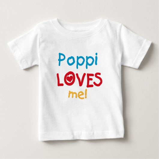 Poppi Loves Me T-shirts en geschenken (Voorkant)