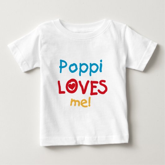 Poppi Loves Me T-shirts en geschenken (Voorkant)