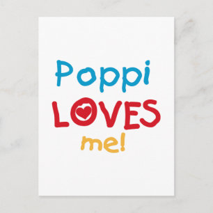 Poppi Loves Me T-shirts en geschenken Briefkaart
