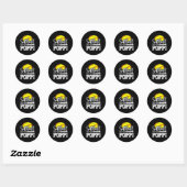 Poppi Softball Speler Spel Dag Vaderdag Gift Ronde Sticker (Vel)