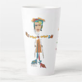 'Poppi' - Verlies nooit het zicht latte Mok (Voorkant)