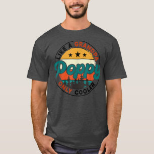 Poppie als een opa, alleen koelaar papa papie vade t-shirt