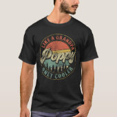 Poppie als opa alleen opa koeler opa t-shirt (Voorkant)