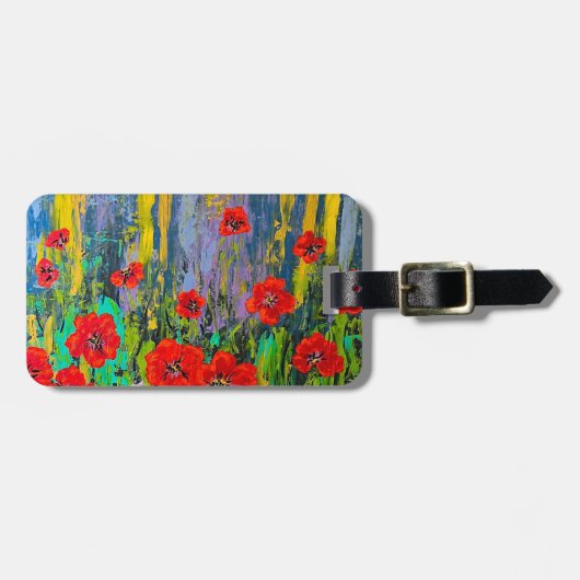 Poppie Bagagelabel (Voorkant horizontaal)