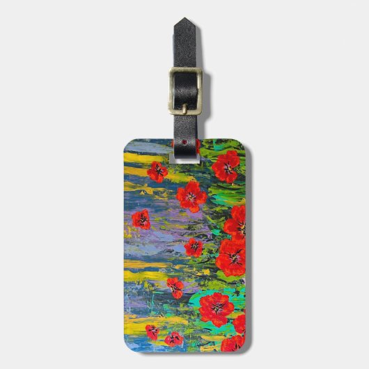 Poppie Bagagelabel (Voorkant verticaal)