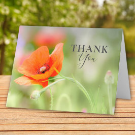 Poppie Bedankkaart