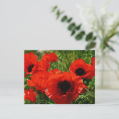 Poppie Briefkaart (Staand voorkant)