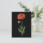 Poppie Briefkaart (Staand voorkant)
