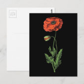 Poppie Briefkaart (Voorkant / Achterkant)