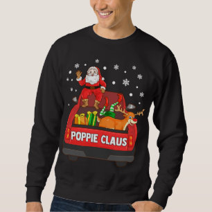 Poppie Claus Red Truck Santa Reindeer Elf Christma Trui
