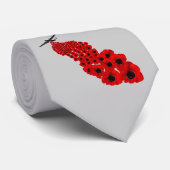 Poppie dag stropdas (Opgerold)