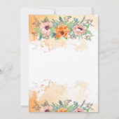 Poppie de nacht voor het repetitieve diner kaart (Achterkant)