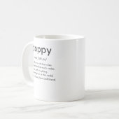 Poppie definitie grappige opa Vaderdag Koffiemok (Voorkant links)