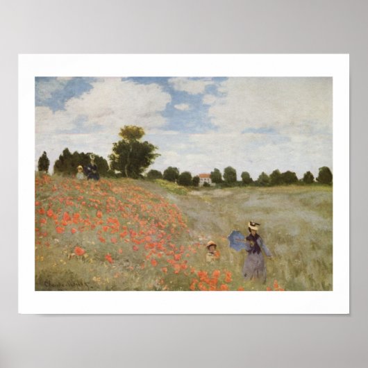 POPPIE FIELD DOOR CLAUDE MONET POSTER (Voorkant)