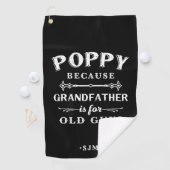 Poppie | Grootvader is voor oude jongens Golfhanddoek (Insitu)