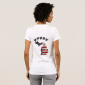 Poppie | Grootvader | Michigan Americana Grunge T-shirt (Achterkant volledig)