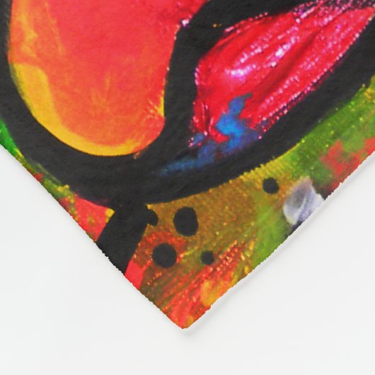 Poppie I Fleece Deken (Hoek)