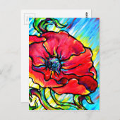 Poppie II Briefkaart (Voorkant / Achterkant)