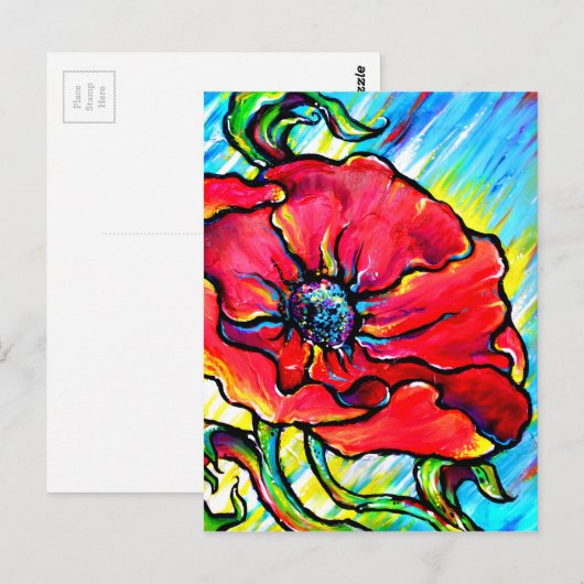 Poppie II Briefkaart (Voorkant / Achterkant)