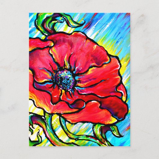 Poppie II Briefkaart (Voorkant)