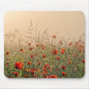 Poppie in de zon muismat