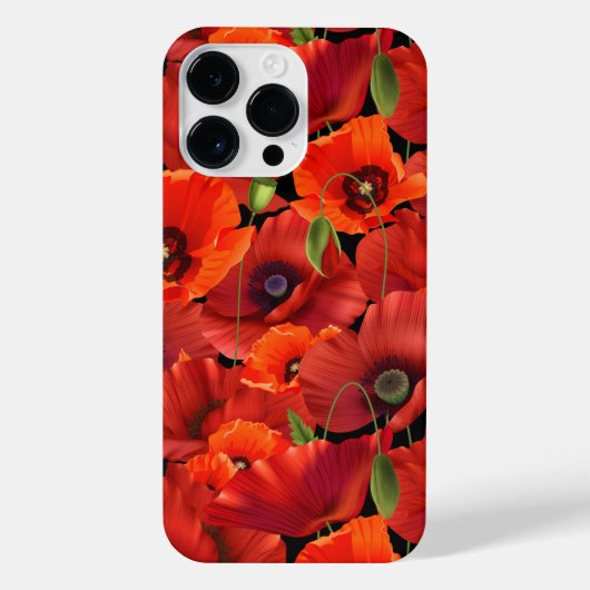 Poppie iPhone Hoesje (Achterkant)