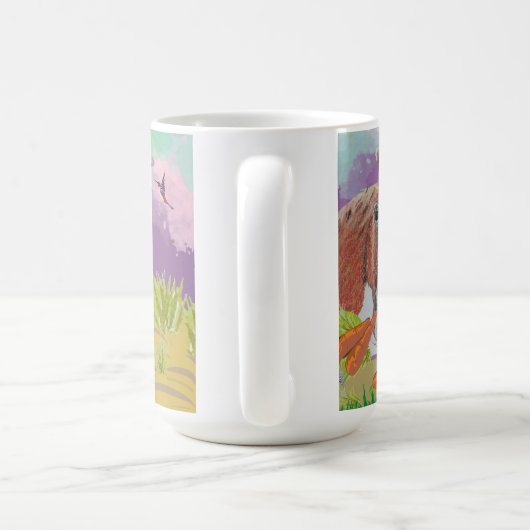 Poppie kunst koffiemok (Handvat)