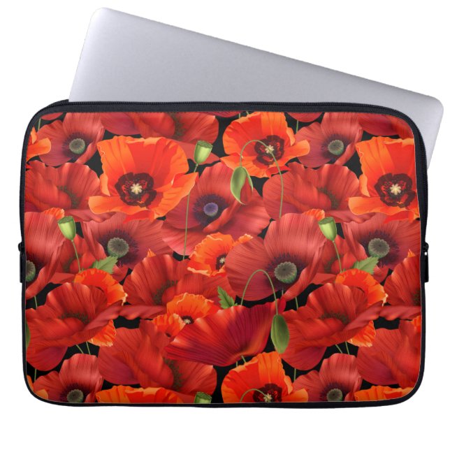 Poppie Laptop Sleeve (Voorkant)