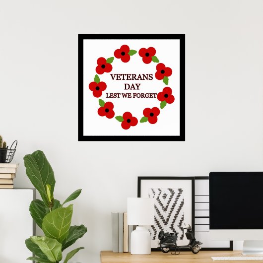 Poppie lepel - Poster (Thuiskantoor)