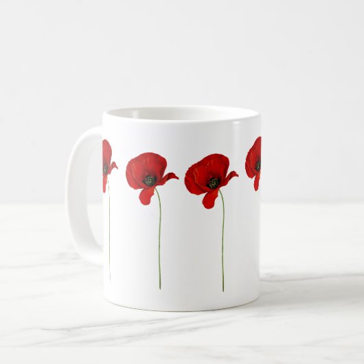 Poppie mok (Voorkant links)