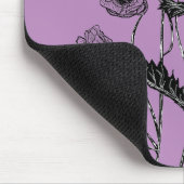 Poppie Muismat - Aangepaste kleuren - Paars (Hoek)
