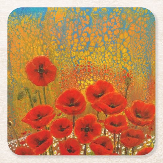 Poppie Onderzetter (Voorkant)