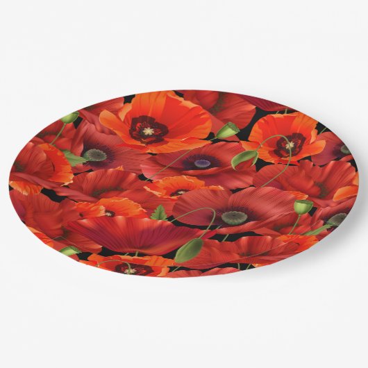 Poppie Papieren Bordje (Gekanteld)