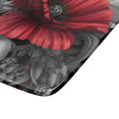 Poppie Poppen glas Snijplank (Hoek)