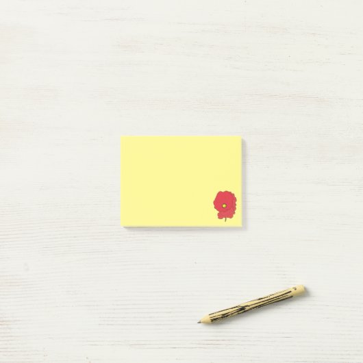 Poppie Post-it® Notes (Op bureau)