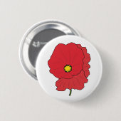 Poppie Ronde Button 5,7 Cm (Voorkant /achterkant)
