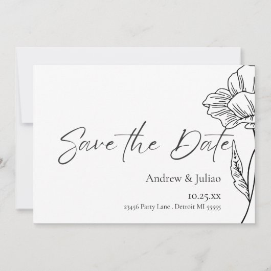 Poppie Save The Date (Voorkant)