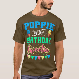 Poppie van de bday van de bakkersvrouw t-shirt