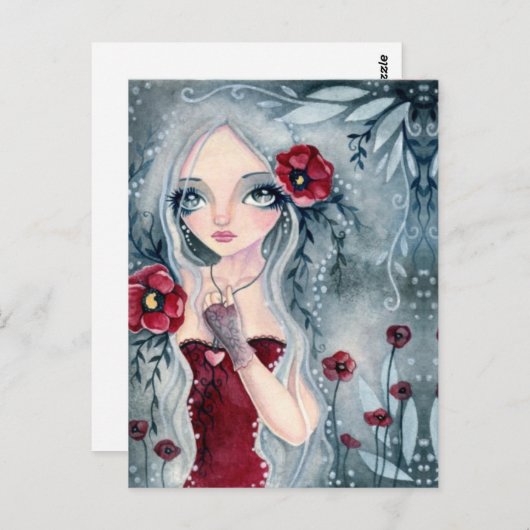 Poppie, van de mist - Briefkaart (Voorkant / Achterkant)