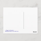 Poppie, van de mist - Briefkaart (Achterkant)